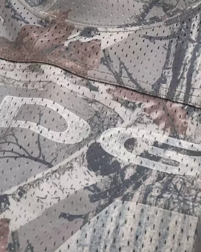 Boxy Crop Camo Dodge grafisk tröja