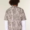Boxy Crop Heavyweight Camo Crew T-shirt Boxy Crop Heavyweight Camo Crew T-shirt