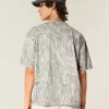Boxy Crop Heavyweight Camo Crew T-shirt Boxy Crop Heavyweight Camo Crew T-shirt