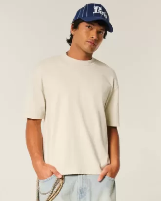 Boxy Crop Heavyweight Crew T-shirt