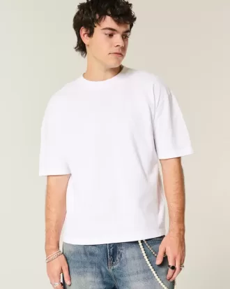 Boxy Crop Heavyweight Crew T-shirt