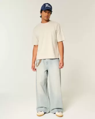 Boxy Crop Heavyweight Crew T-shirt