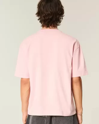 Boxy Crop Heavyweight Washed Crew T-shirt