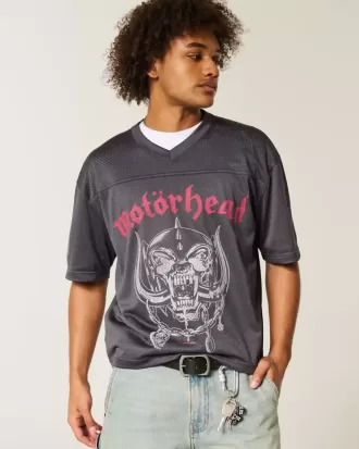 Boxy Crop Mot枚rhead grafisk tröja