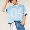 Boxy Crop Number Grafisk Jersey Boxy Crop Number Grafisk Jersey