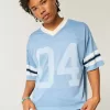 Boxy Crop Number Grafisk Jersey Boxy Crop Number Grafisk Jersey