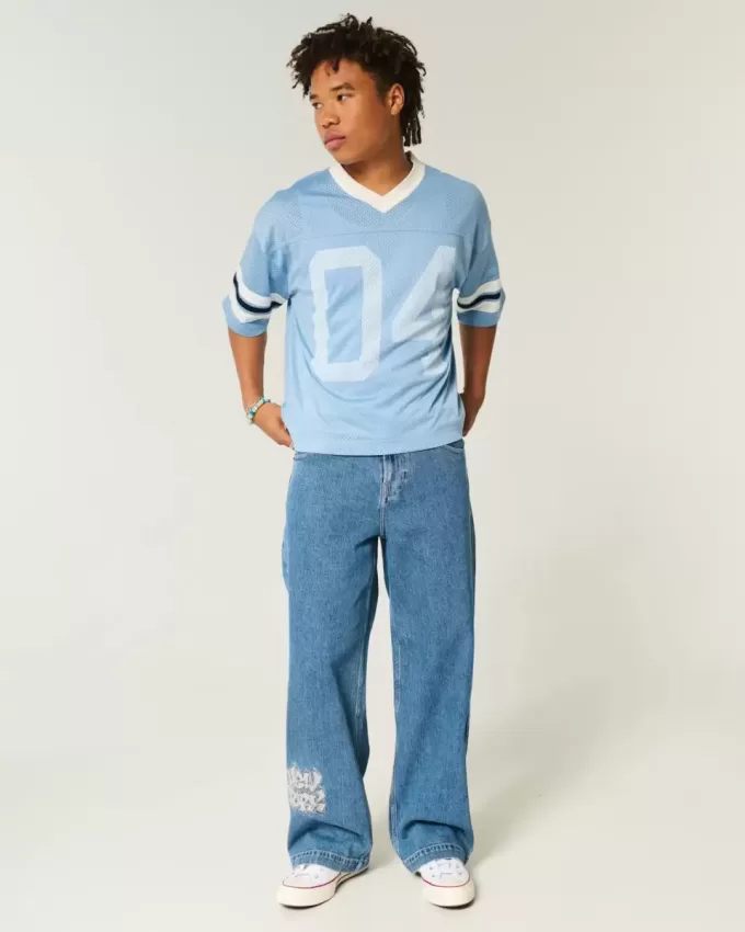 Boxy Crop Number Grafisk Jersey Boxy Crop Number Grafisk Jersey