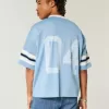 Boxy Crop Number Grafisk Jersey Boxy Crop Number Grafisk Jersey