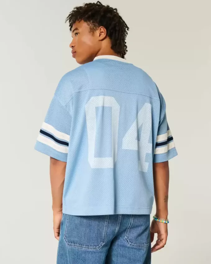 Boxy Crop Number Grafisk Jersey Boxy Crop Number Grafisk Jersey