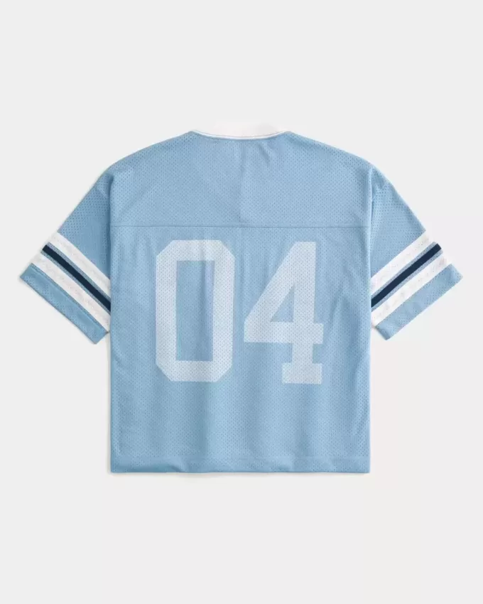 Boxy Crop Number Grafisk Jersey Boxy Crop Number Grafisk Jersey