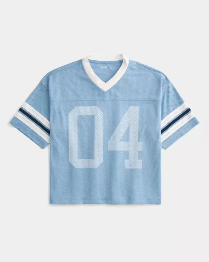 Boxy Crop Number Grafisk Jersey Boxy Crop Number Grafisk Jersey