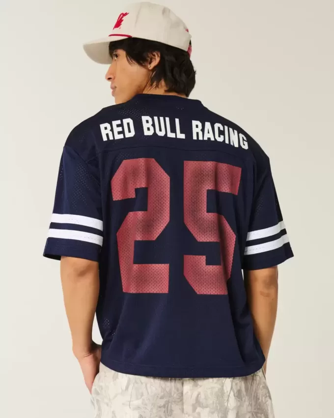 Boxy Crop Oracle Red Bull Racing grafisk tröja Boxy Crop Oracle Red Bull Racing grafisk tröja
