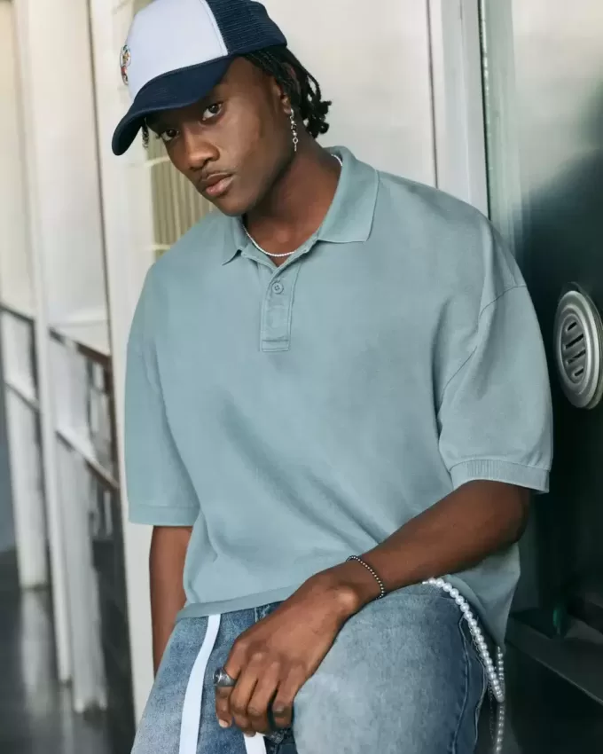 Boxy Crop Polo Boxy Crop Polo