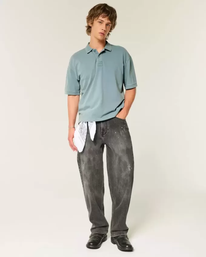 Boxy Crop Polo Boxy Crop Polo