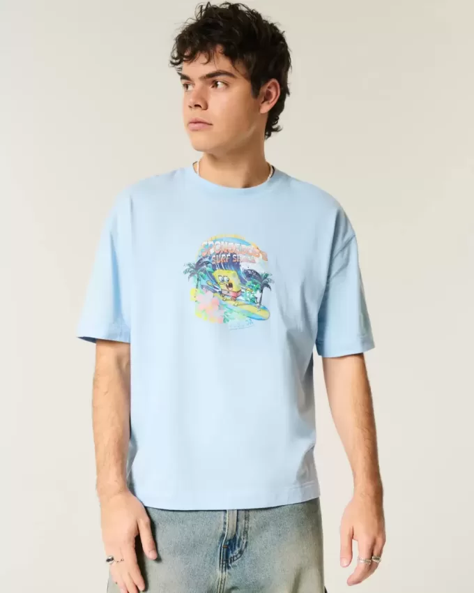 Boxy Crop SpongeBob SquarePants grafisk t-shirt Boxy Crop SpongeBob SquarePants grafisk t-shirt