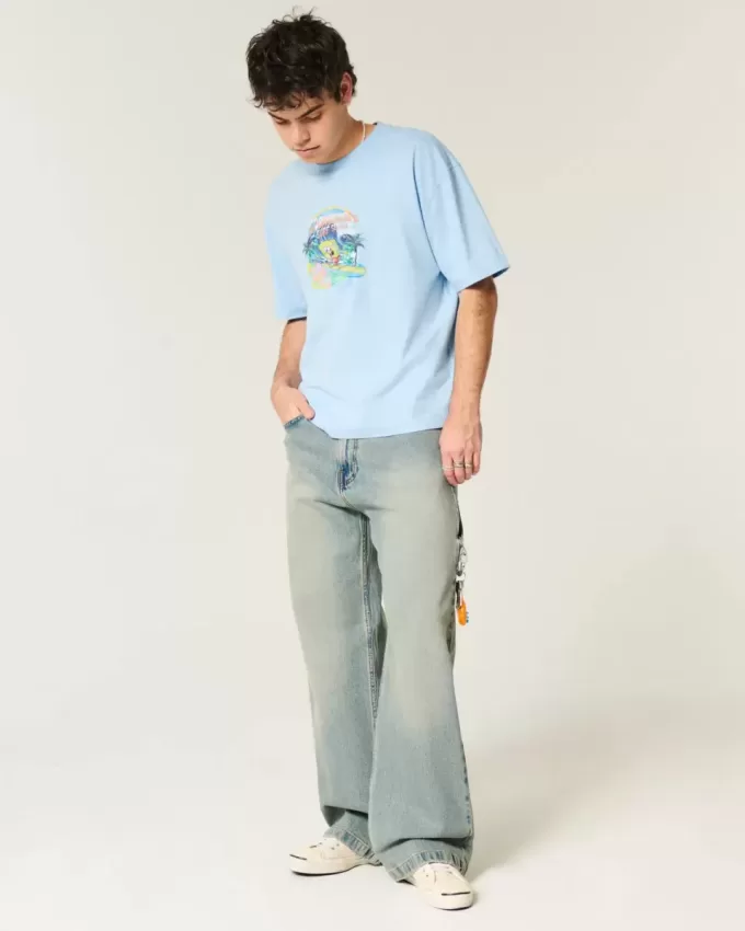 Boxy Crop SpongeBob SquarePants grafisk t-shirt Boxy Crop SpongeBob SquarePants grafisk t-shirt