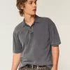 Boxy Crop Washed Polo Boxy Crop Washed Polo