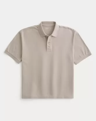 Boxy Crop Washed Polo Boxy Crop Washed Polo