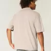 Boxy Crop Washed Polo Boxy Crop Washed Polo