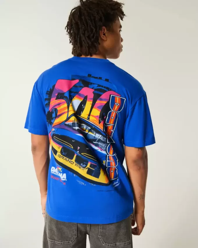 Boxy Daytona 500 grafisk t-shirt Boxy Daytona 500 grafisk t-shirt