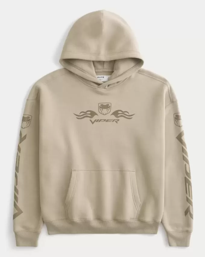 Boxy Dodge Viper Graphic Hoodie Boxy Dodge Viper Graphic Hoodie