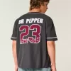 Boxy Dr Pepper Graphic baseballtröja Boxy Dr Pepper Graphic baseballtröja