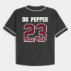 Boxy Dr Pepper Graphic baseballtröja Boxy Dr Pepper Graphic baseballtröja