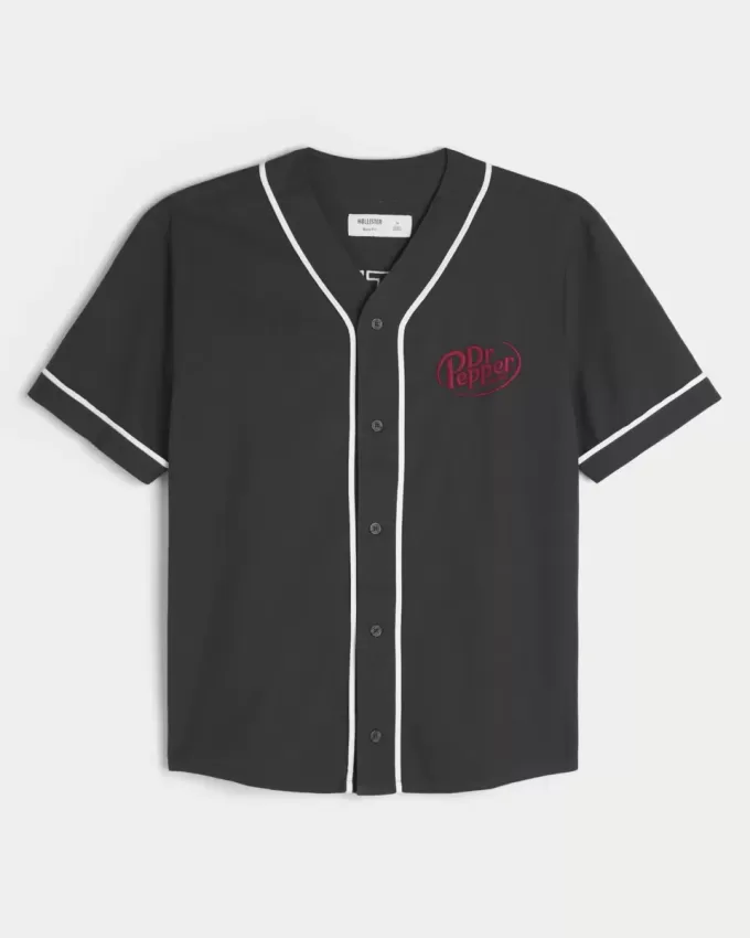 Boxy Dr Pepper Graphic baseballtröja Boxy Dr Pepper Graphic baseballtröja