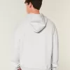 Boxy Flame Graphic Hoodie