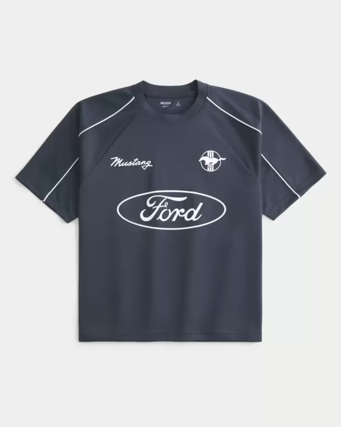Boxy Ford Mustang grafisk fotbollströja Boxy Ford Mustang grafisk fotbollströja