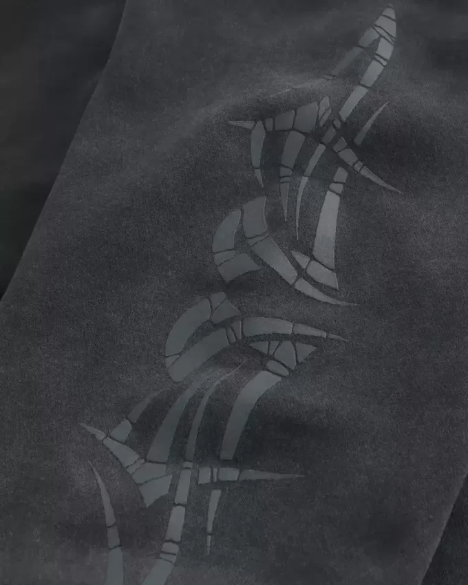 Boxy grafisk hoodie