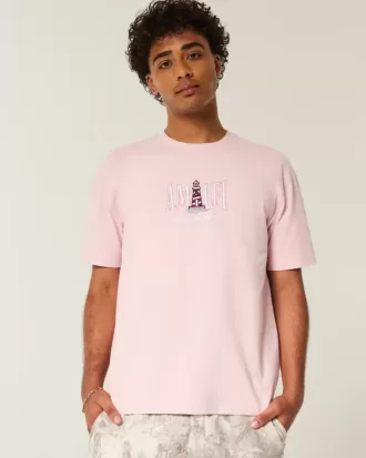 Boxy Heavyweight Amalfi Coast Grafisk T-shirt