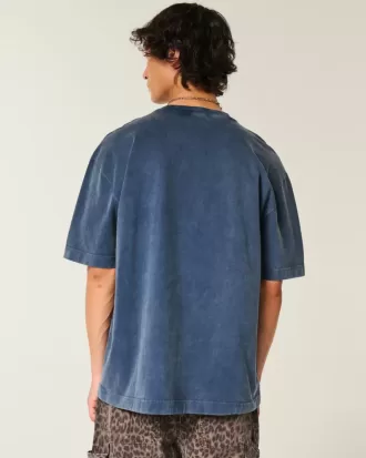 Boxy Heavyweight Athens grafisk t-shirt