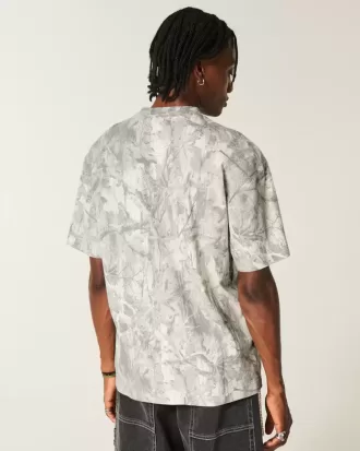 Boxy Heavyweight Camo Dodge Challenger SRT grafisk t-shirt