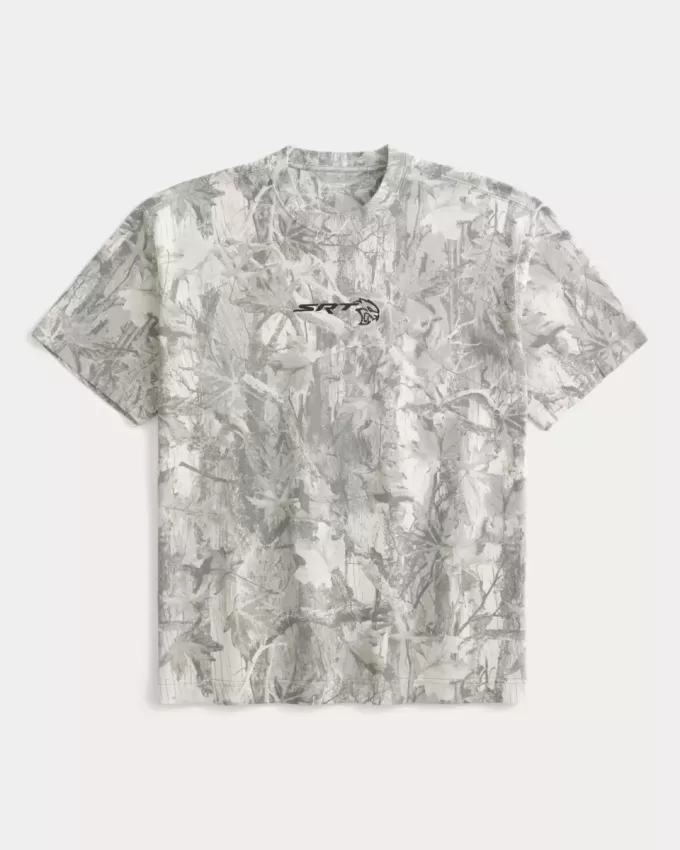 Boxy Heavyweight Camo Dodge Challenger SRT grafisk t-shirt Boxy Heavyweight Camo Dodge Challenger SRT grafisk t-shirt
