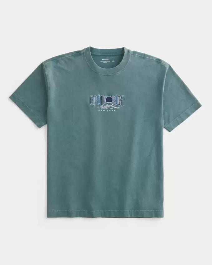 Boxy Heavyweight Costa Rica grafisk t-shirt Boxy Heavyweight Costa Rica grafisk t-shirt