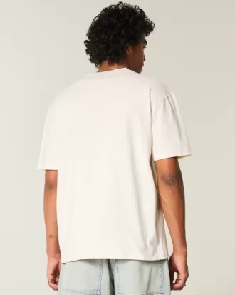 Boxy Heavyweight Croatia Grafisk T-shirt