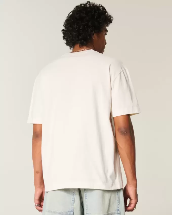 Boxy Heavyweight Croatia Grafisk T-shirt Boxy Heavyweight Croatia Grafisk T-shirt