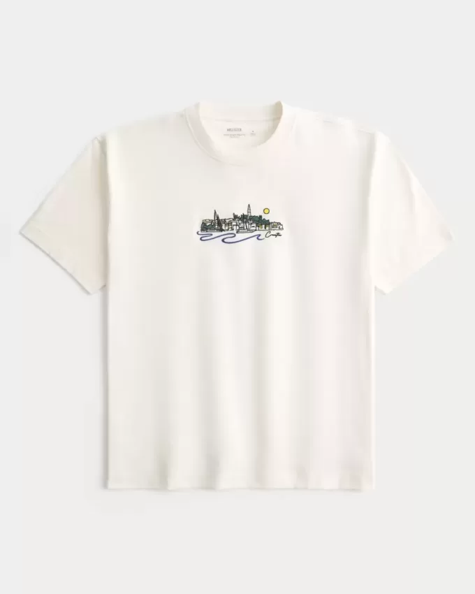 Boxy Heavyweight Croatia Grafisk T-shirt Boxy Heavyweight Croatia Grafisk T-shirt