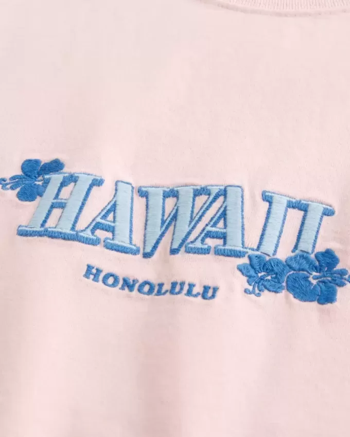 Boxy Heavyweight Hawaii grafisk t-shirt Boxy Heavyweight Hawaii grafisk t-shirt