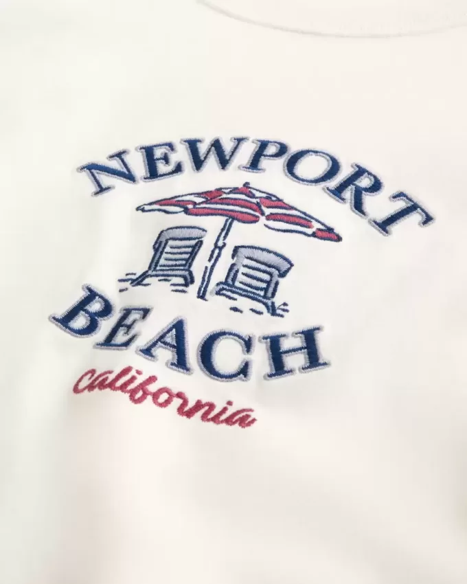 Boxy Heavyweight Newport Beach grafisk t-shirt Boxy Heavyweight Newport Beach grafisk t-shirt
