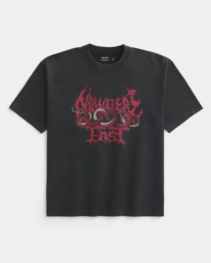 Boxy Heavyweight Nowhere Fast Graphic Tee Boxy Heavyweight Nowhere Fast Graphic Tee