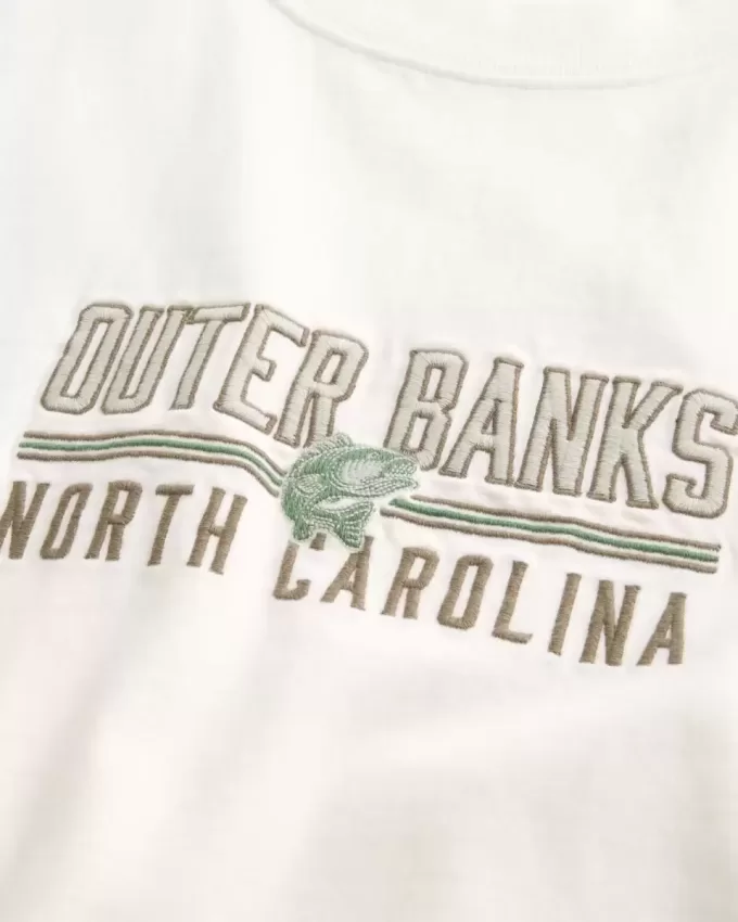 Boxy Heavyweight Outer Banks grafisk t-shirt Boxy Heavyweight Outer Banks grafisk t-shirt