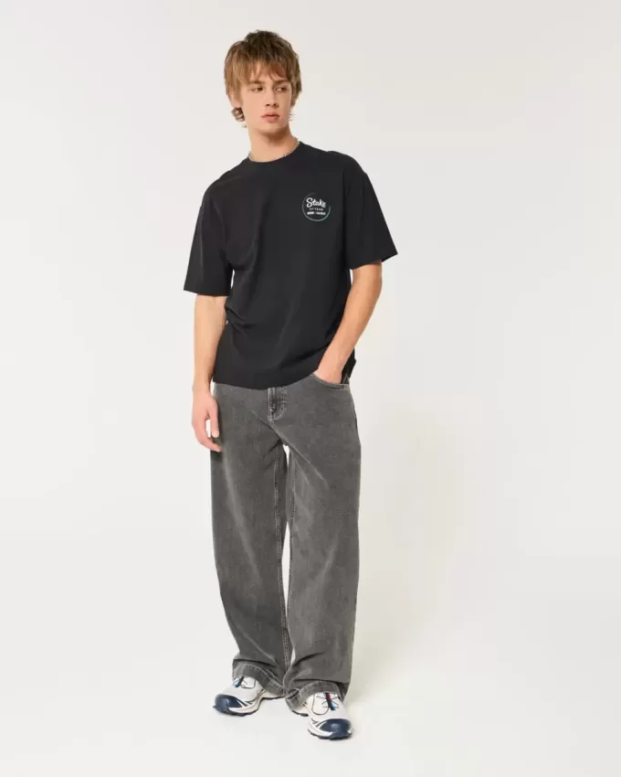 Boxy Heavyweight Stake F1 Team Kick Sauber Graphic Tee