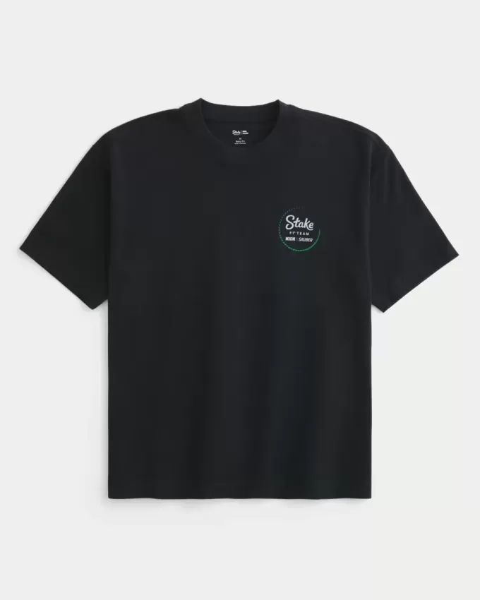 Boxy Heavyweight Stake F1 Team Kick Sauber Graphic Tee