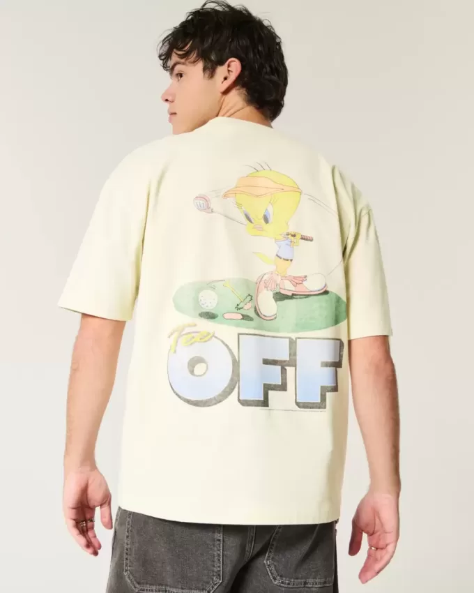 Boxy Heavyweight Tweety Golf Grafisk T-shirt Boxy Heavyweight Tweety Golf Grafisk T-shirt