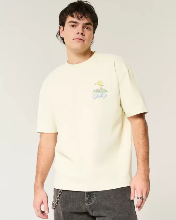 Boxy Heavyweight Tweety Golf Grafisk T-shirt Boxy Heavyweight Tweety Golf Grafisk T-shirt