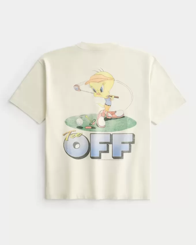 Boxy Heavyweight Tweety Golf Grafisk T-shirt Boxy Heavyweight Tweety Golf Grafisk T-shirt