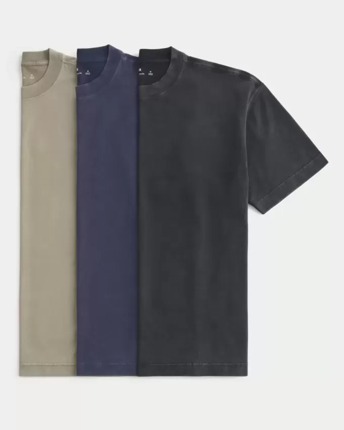 Boxy Heavyweight Washed Crew T-Shirt 3-pack Boxy Heavyweight Washed Crew T-Shirt 3-pack