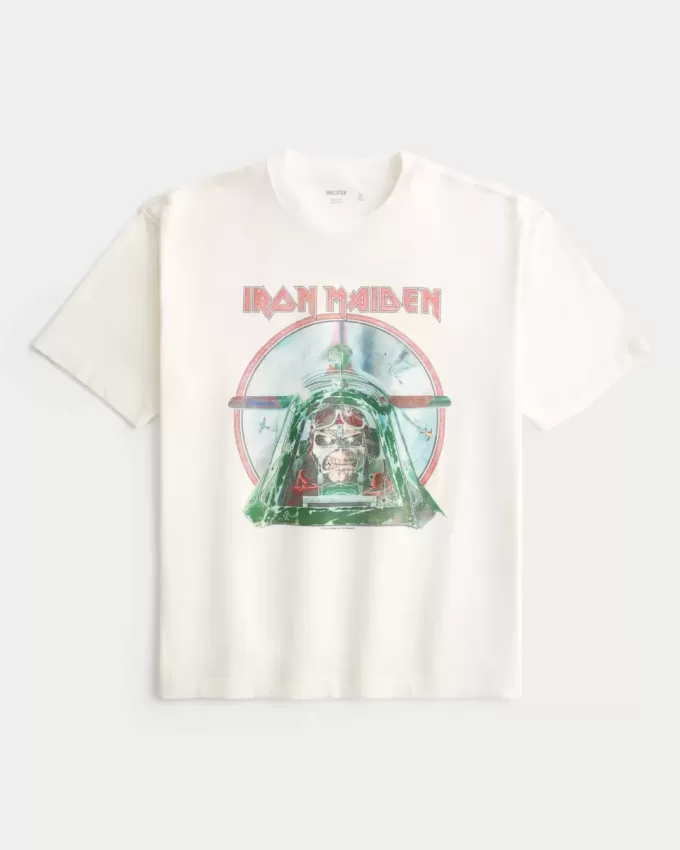 Boxy Iron Maiden grafisk t-shirt Boxy Iron Maiden grafisk t-shirt